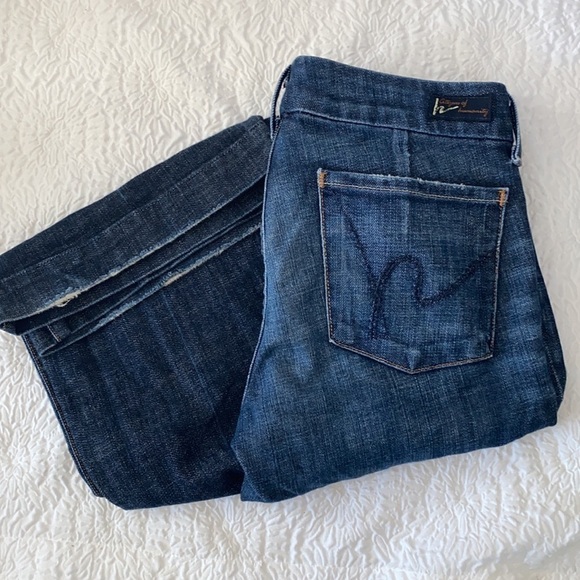 Citizens of Humanity Faye Stretch Low Waist Flare & Wide Full Leg Jeans - Picture 3 of 12